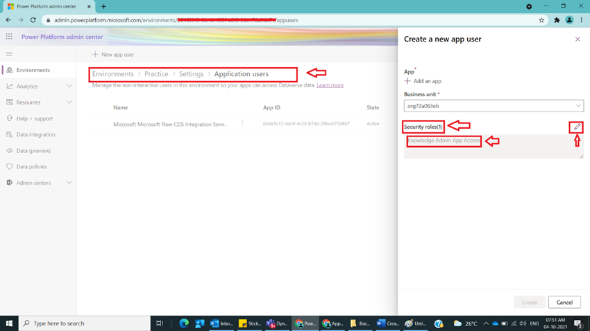 Create Application User in Dynamics CRM